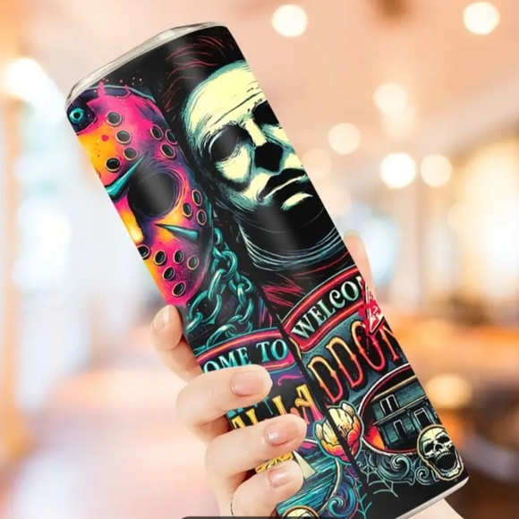 Halloween horror 20 oz tumbler - Picture 3 of 4